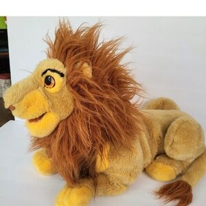 DISNEY STORE PLUSH LION KING MUFASA LARGE FULL BODY HAND PUPPET STUFFED ANIMAL